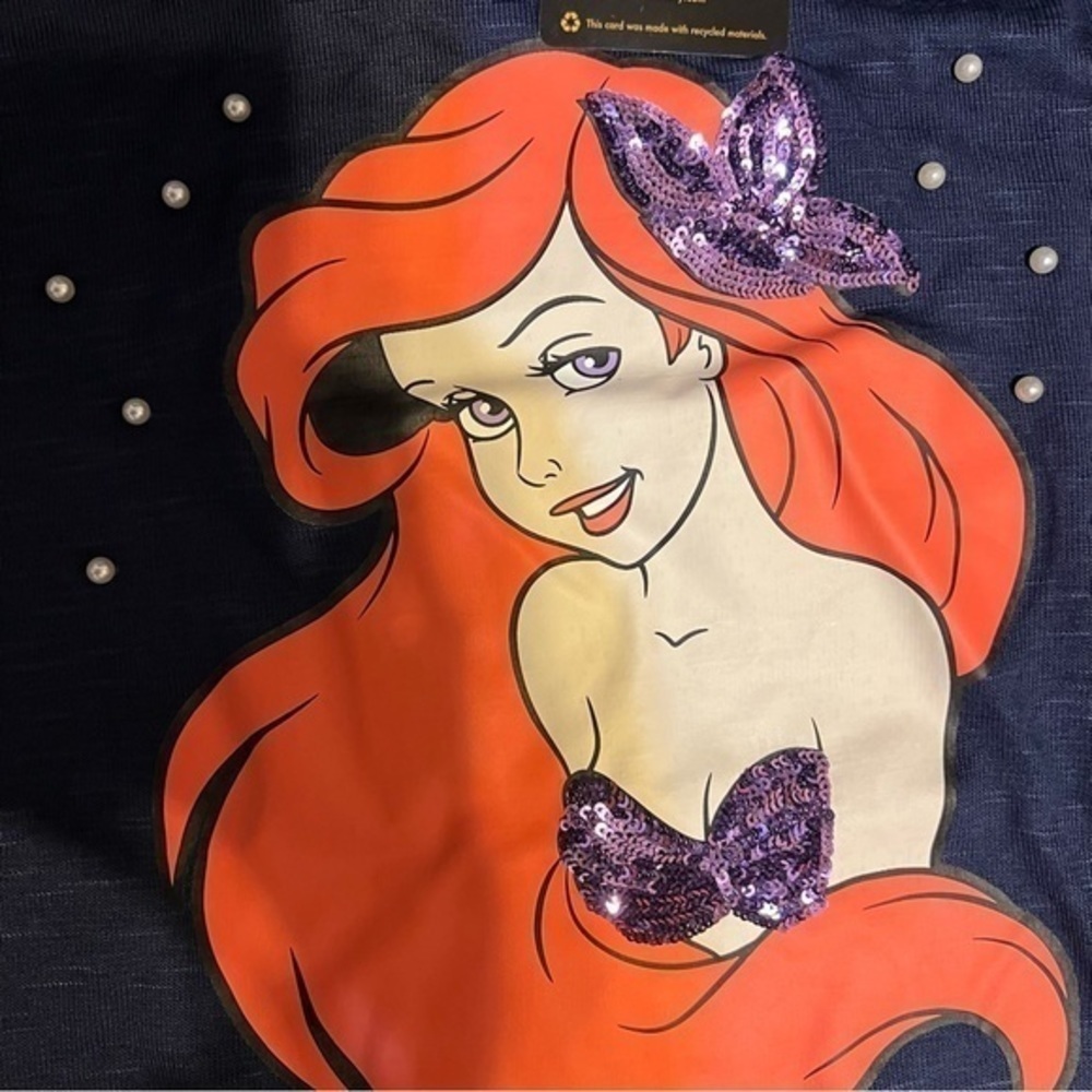 NWT Torrid Disney size 2X Ariel mock neck top - Picture 5 of 9